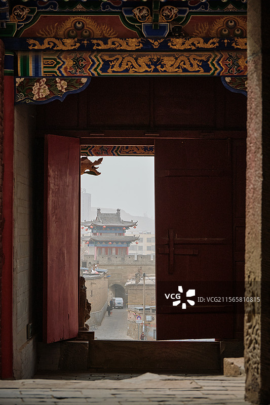 榆林米脂县李自成行宫图片素材