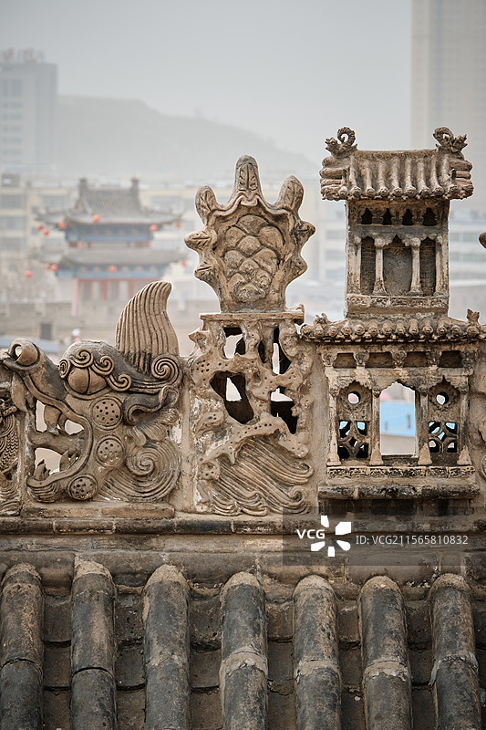 米脂县李自成行宫图片素材