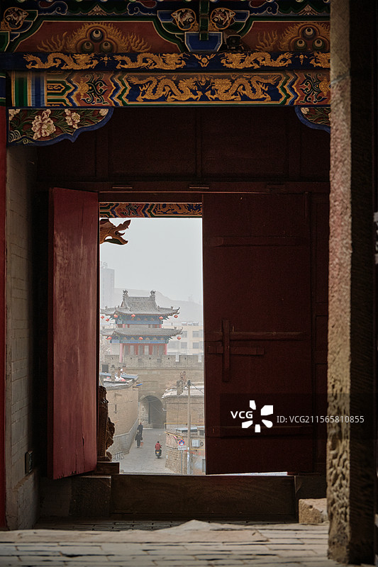 榆林米脂县李自成行宫图片素材