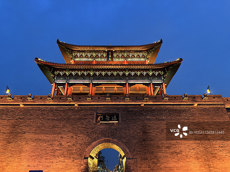 河北省邯郸市大名府古城楼图片素材