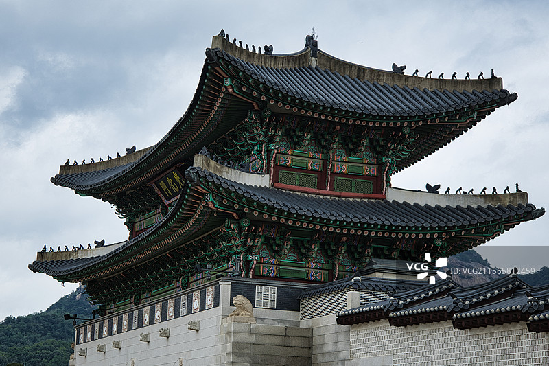 韩国首尔景福宫光化门外侧图片素材