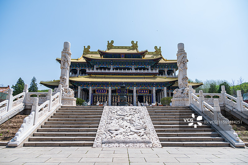 鞍山市玉佛苑古建筑群的庄严之美图片素材