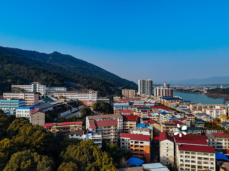 双牌县 紫金北路 雷家冲 城市 地标 航拍图片素材