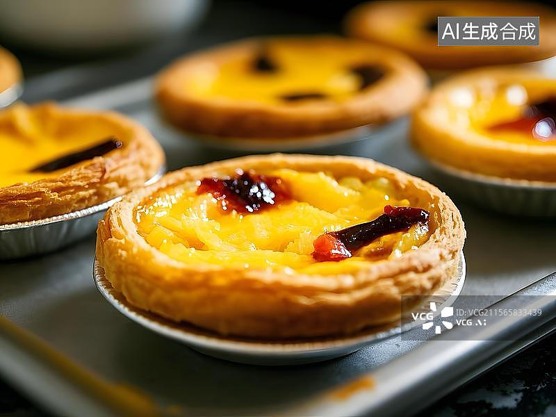 【AI数字艺术】蛋挞图片素材