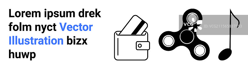 钱包里有卡片和指尖陀螺图片素材