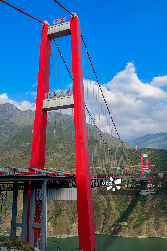 泸定兴康大桥图片素材