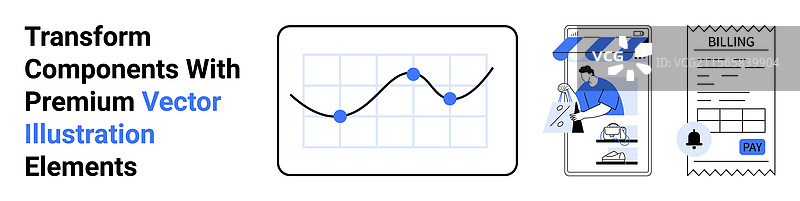 数据分析 在线购物 移动支付图片素材