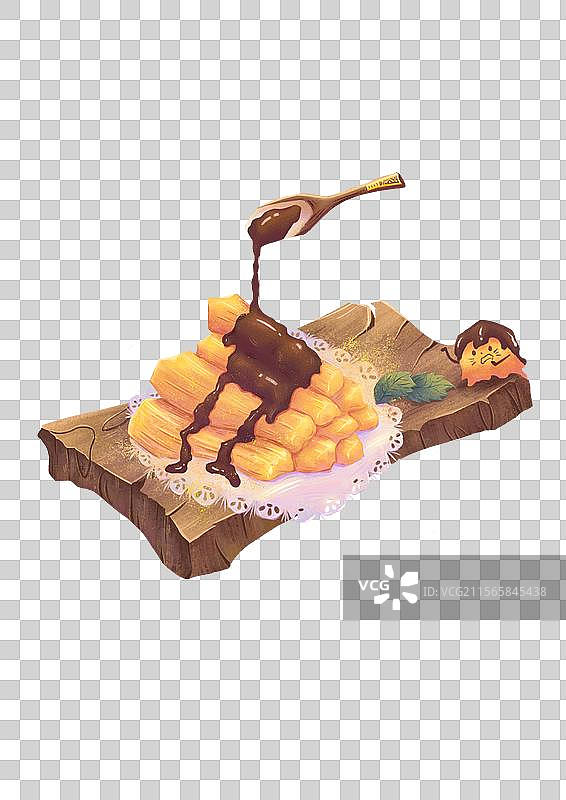 糍粑插画图片素材