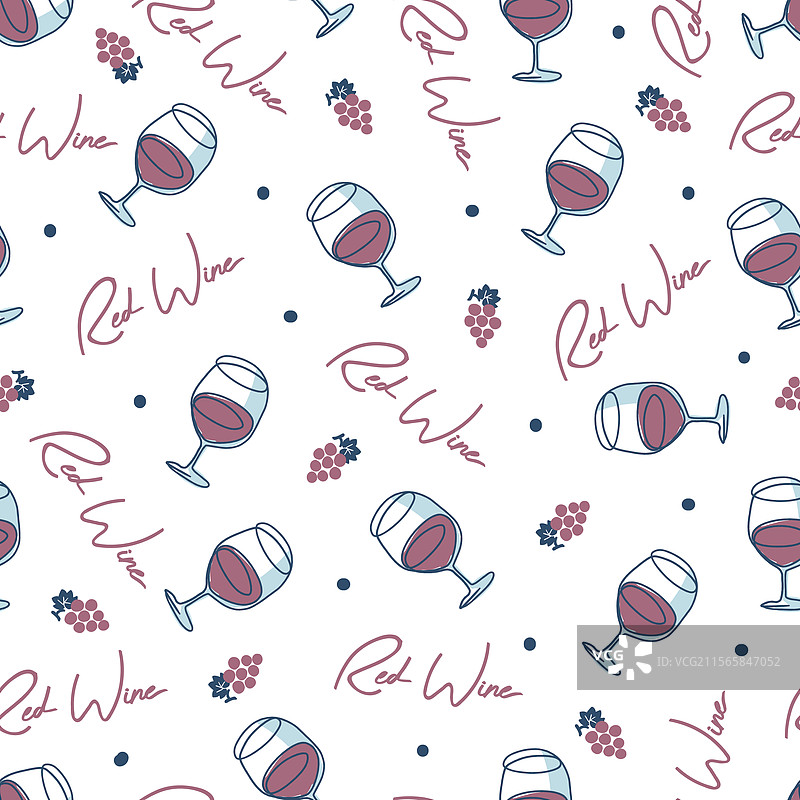 复古涂鸦红酒杯图案艺术图片素材