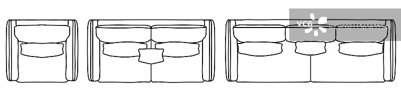 概念性沙发椅集合图片素材
