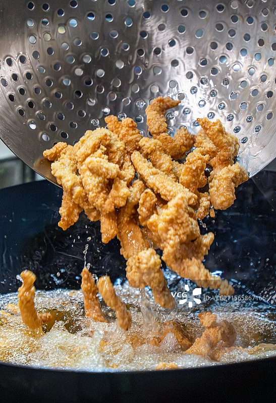 油炸小酥肉图片素材