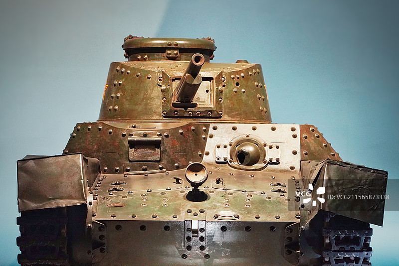 北京市海淀区中国人民革命军事博物馆军博馆藏日本造九七式中型坦克图片素材