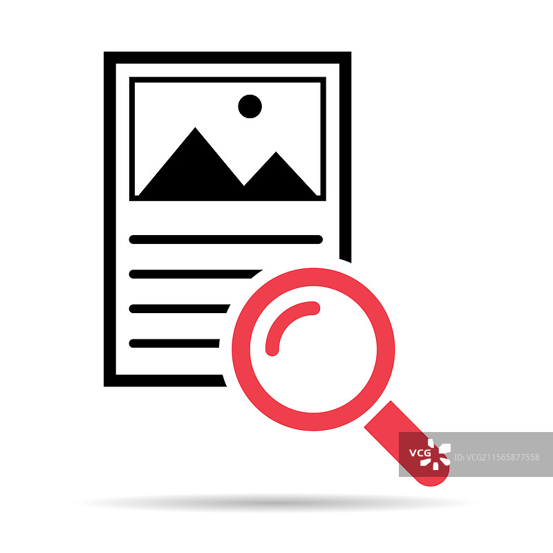 搜索结果阴影图标研究数据报告图片素材