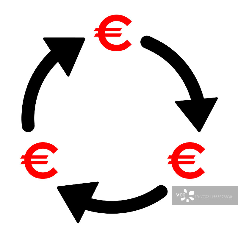 欧元货币兑换图标 交易 现金 信息 网页图片素材