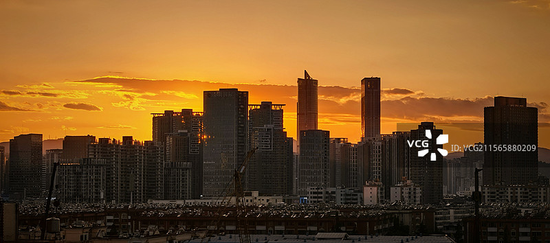 日落之城图片素材