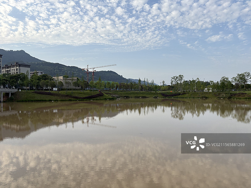 重庆市垫江县白龙公园一角-城市建设图片素材