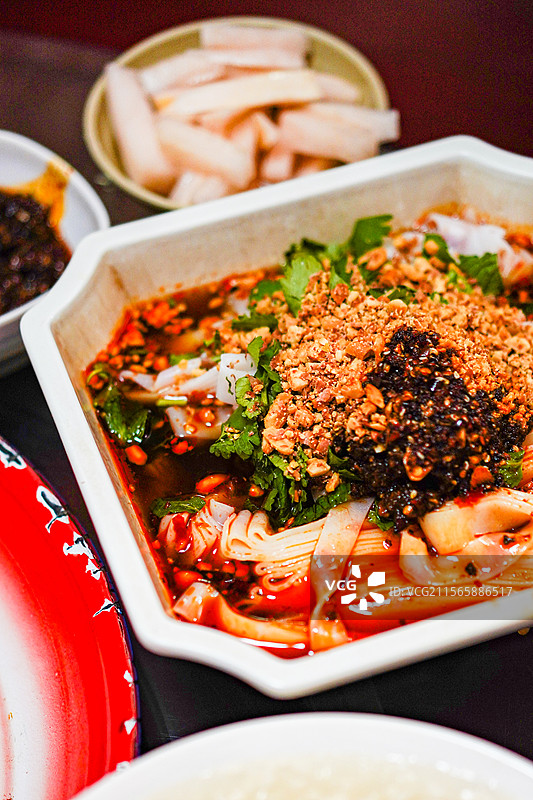 云南特色美食小吃-凉卷粉图片素材