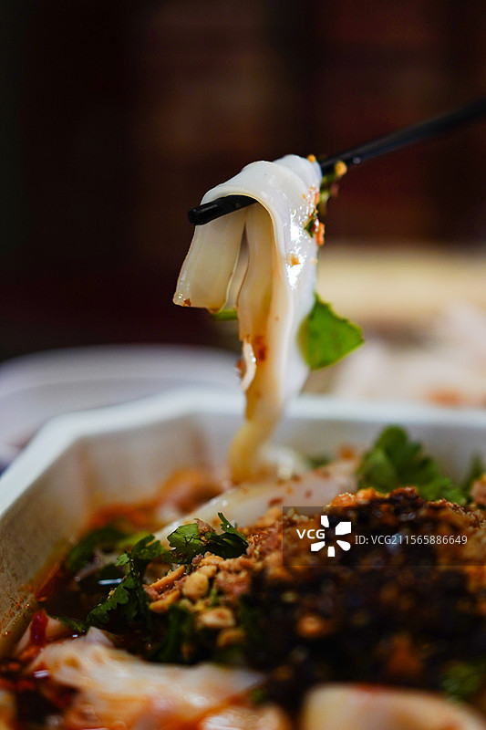 云南特色美食小吃-凉卷粉图片素材