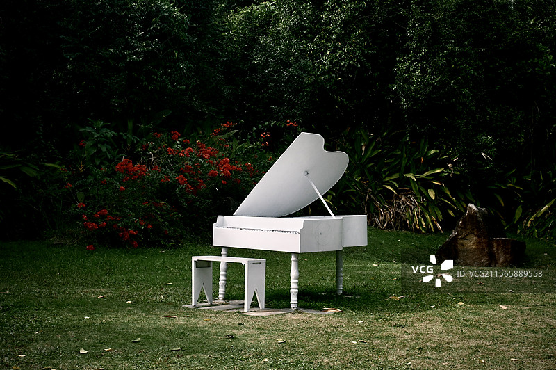 无人钢琴图片素材