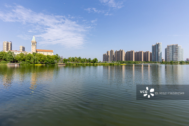 2025年5月5日立夏日常德穿紫河风光带城市风光图片素材