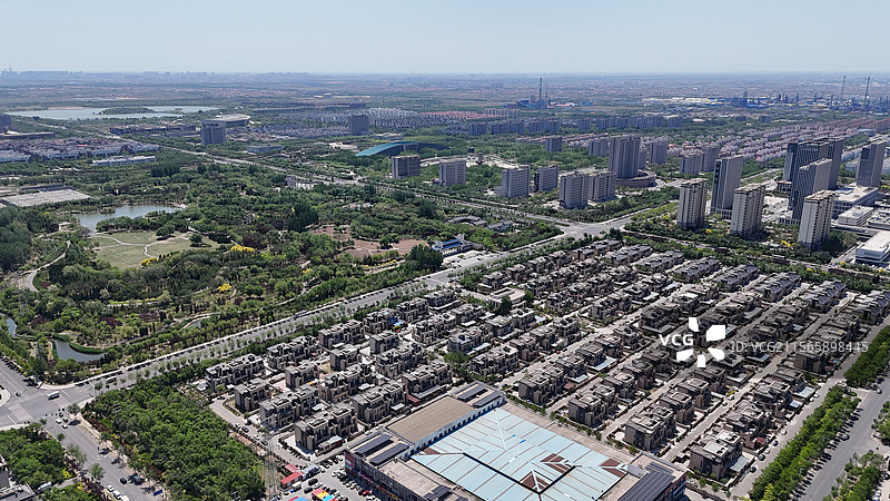 山东省东营市垦利区城市风光图片素材