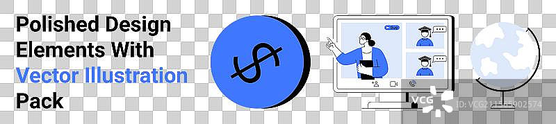 数字协作与全球连接图片素材