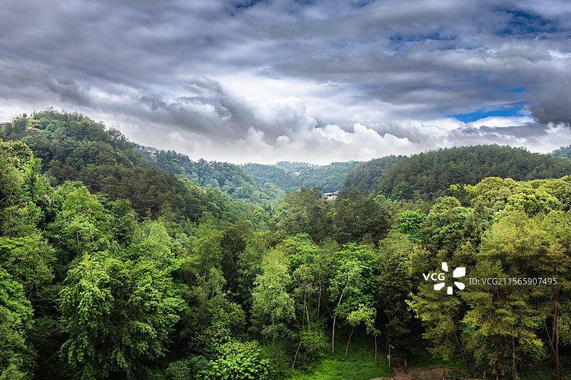 四川黑龙滩水库自然风光图片素材