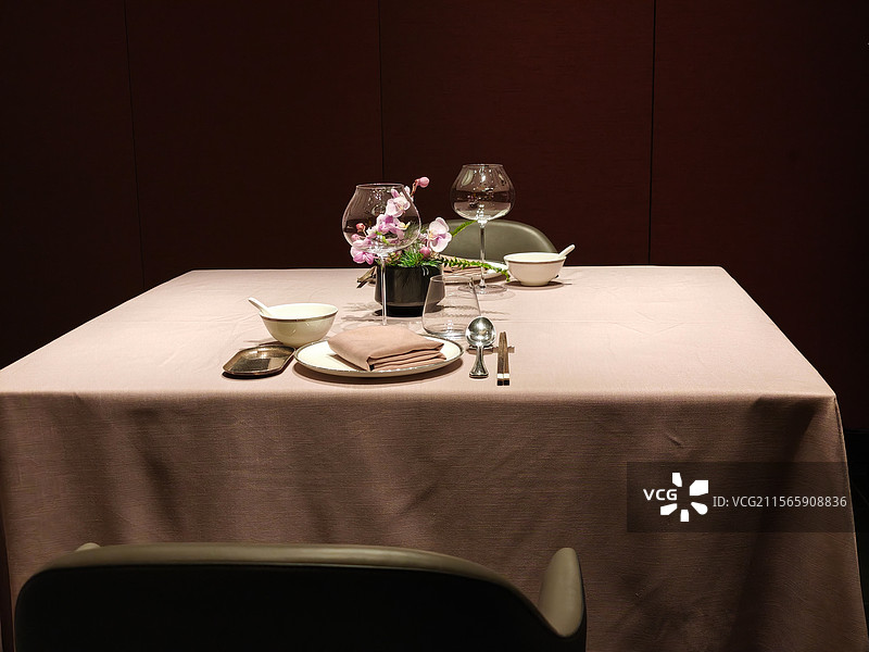 高档餐厅座位图片素材