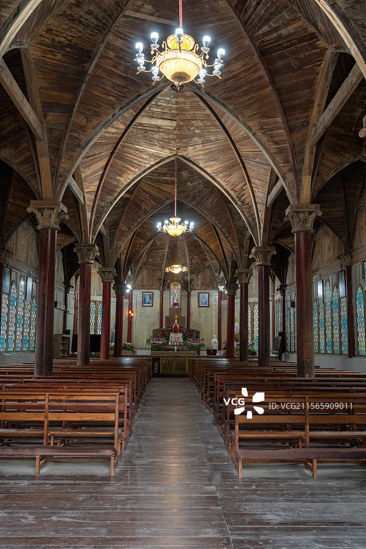 大熊猫发现地天主教堂图片素材