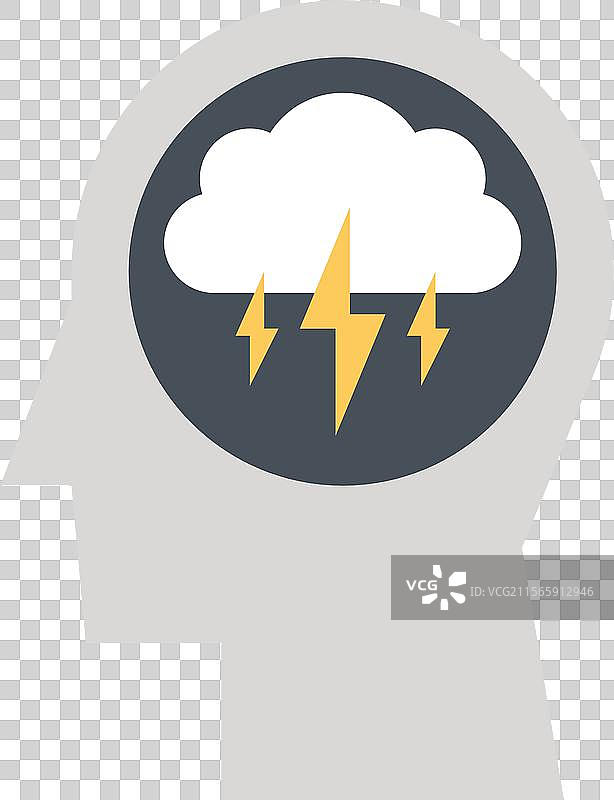 扁平化网页图标概念头脑风暴图片素材