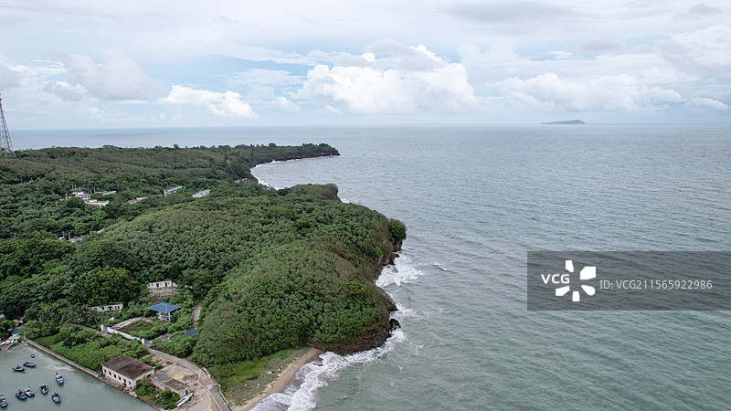 广西北海鳄鱼山港口涠洲岛火山口地质公园图片素材