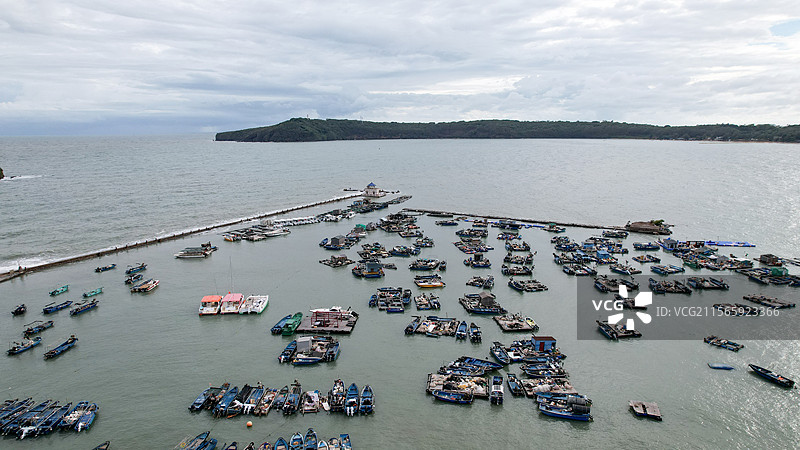 广西北海鳄鱼山港口涠洲岛火山口地质公园图片素材