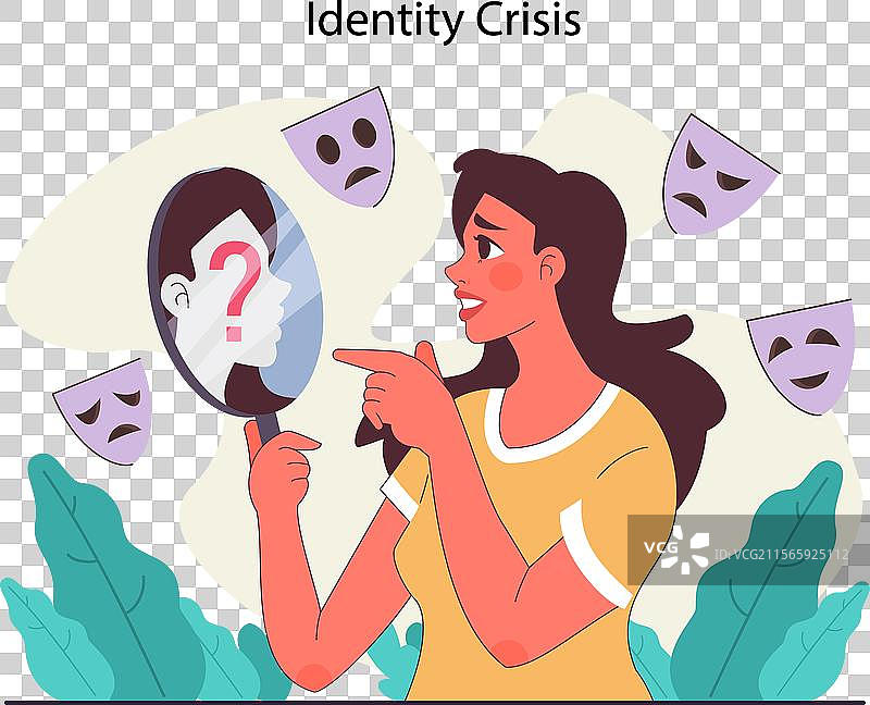 同龄人压力概念，困惑的女性在思考图片素材