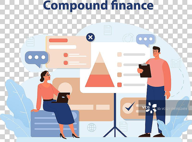 去中心化金融复合财务图片素材