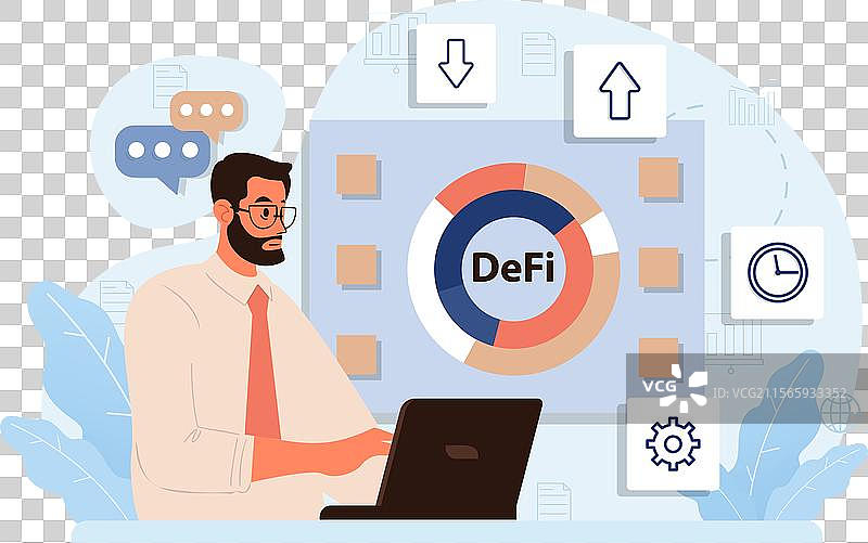 去中心化金融智能分布式图片素材