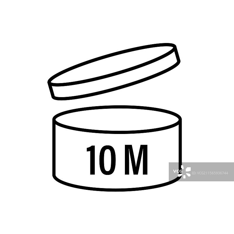 10个月图标，表示开放后的10个月周期图片素材