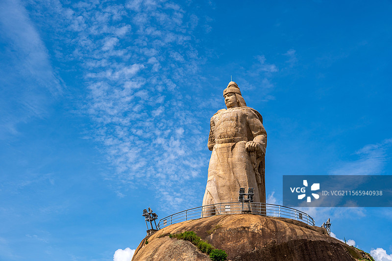 鼓浪屿皓月园郑成功雕像图片素材