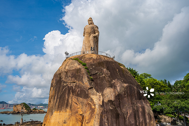 鼓浪屿皓月园郑成功雕像图片素材