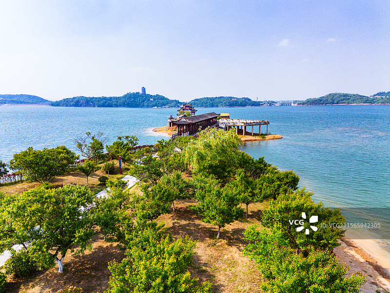 六安万佛湖旅游景区图片素材