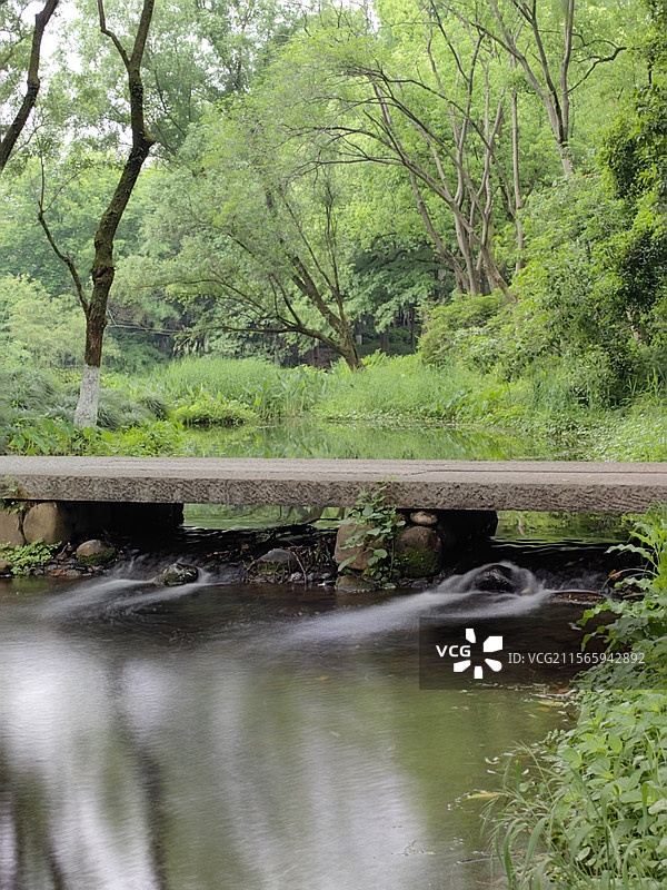 西湖小桥流水图片素材