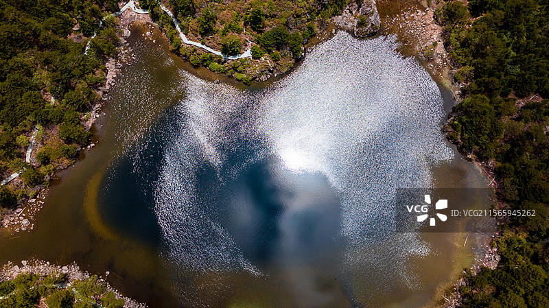 夏日劳动节航拍四川凉山州普格县螺髻山图片素材