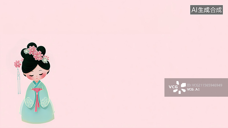 【AI数字艺术】2D卡通左下图片素材