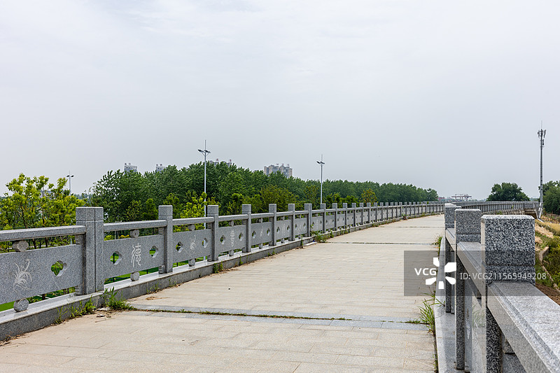 常德鼎城区江南城区水利工程防洪大堤景观图片素材