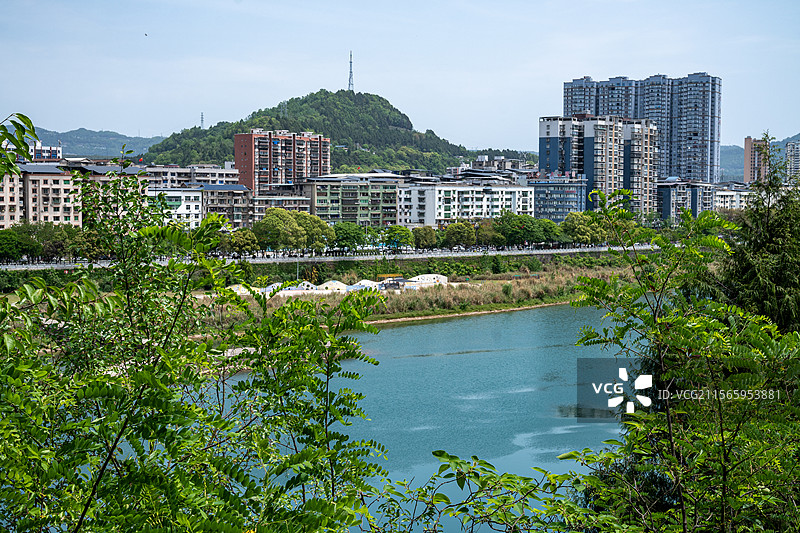 苍溪县嘉陵江自然风光图片素材