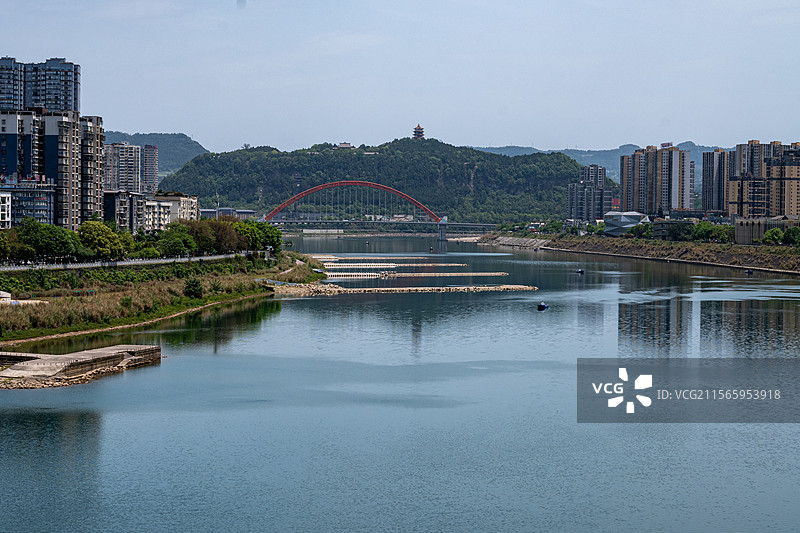 苍溪县嘉陵江自然风光图片素材