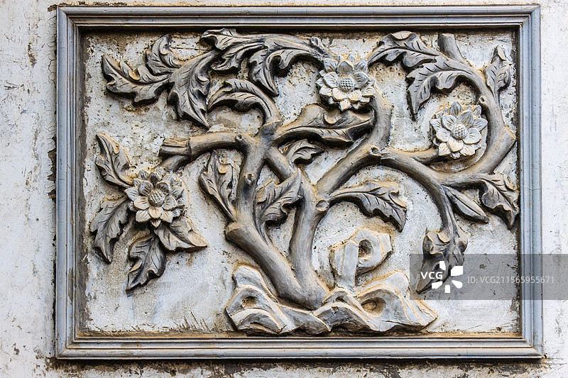 砖雕-惠山古镇图片素材