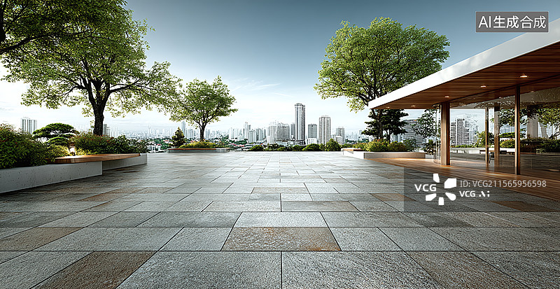 【AI数字艺术】汽车广告背景图 现代别墅建筑图片素材