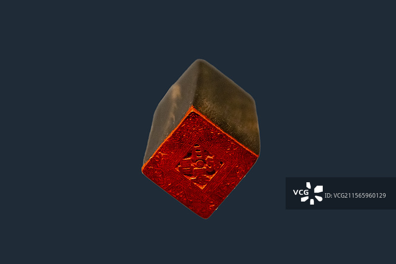 河南省洛阳博物馆“晋商历史文化特展”：日昇昌记牛角印章（清代，晋商博物院藏）图片素材