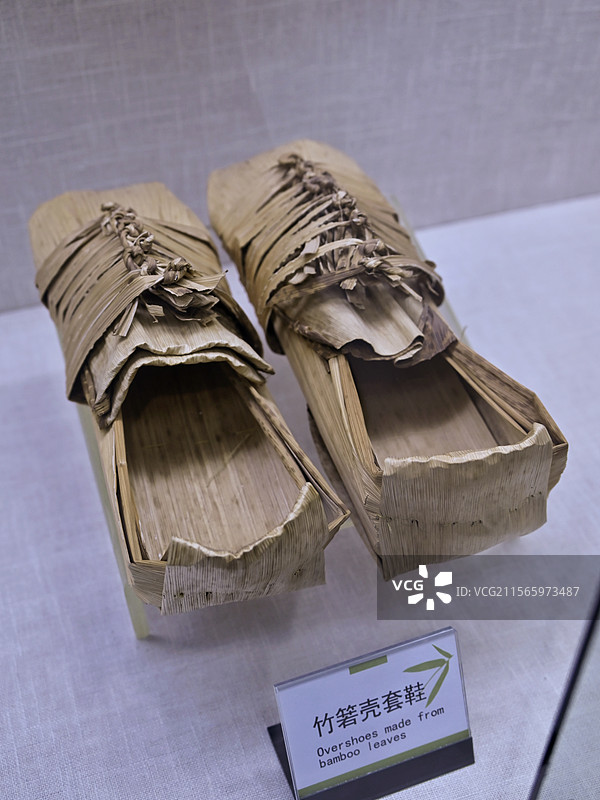 安吉竹博园 中国竹子博物馆 竹箬壳套鞋图片素材