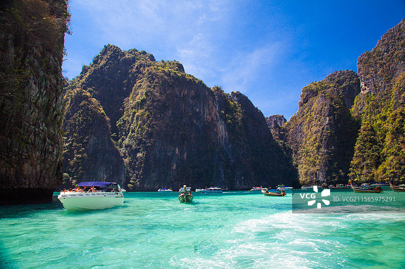 泰国 旅游 海边 游艇图片素材